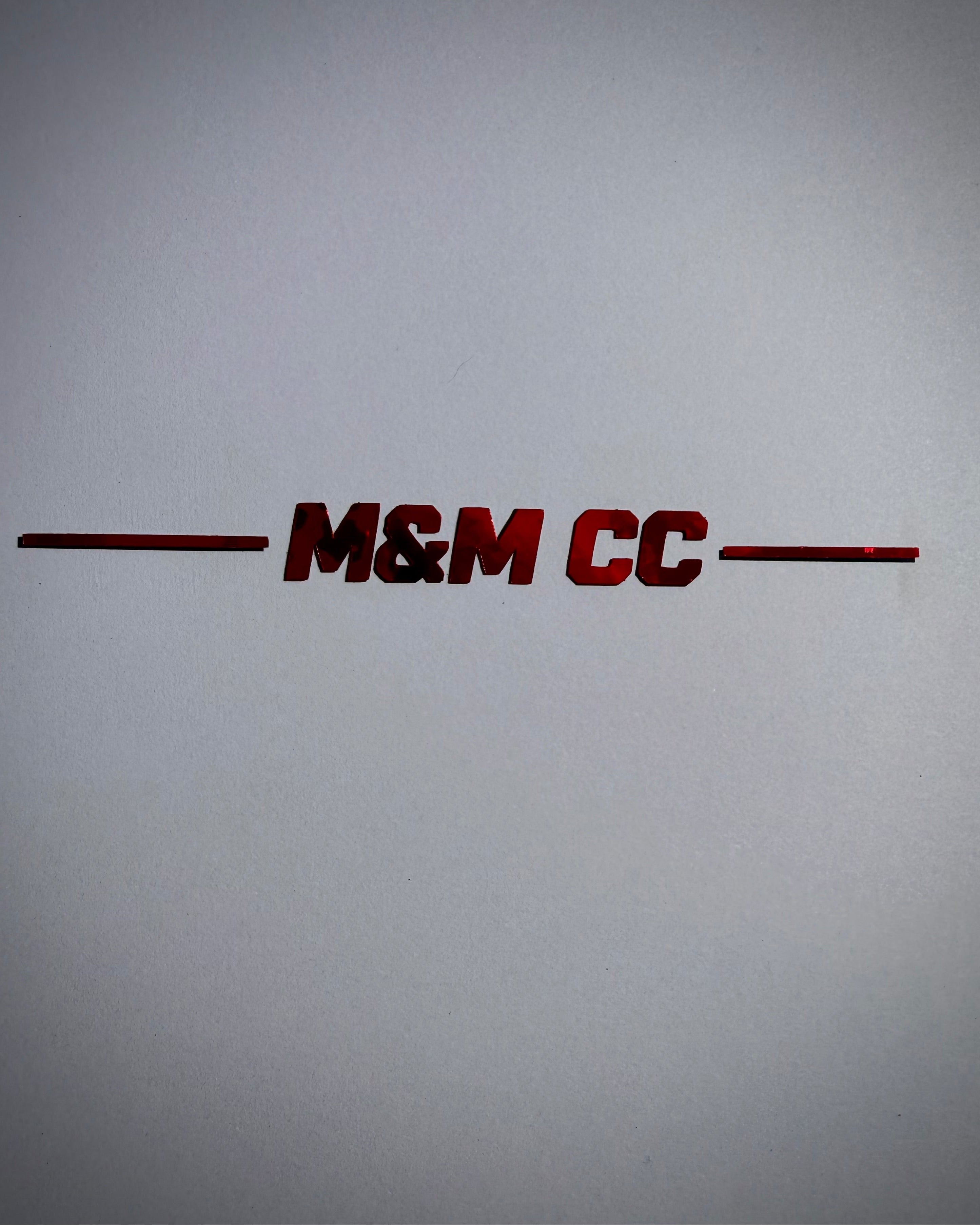 M&M CC Apparel Layered SunStrip Sticker (Backing Not Included)