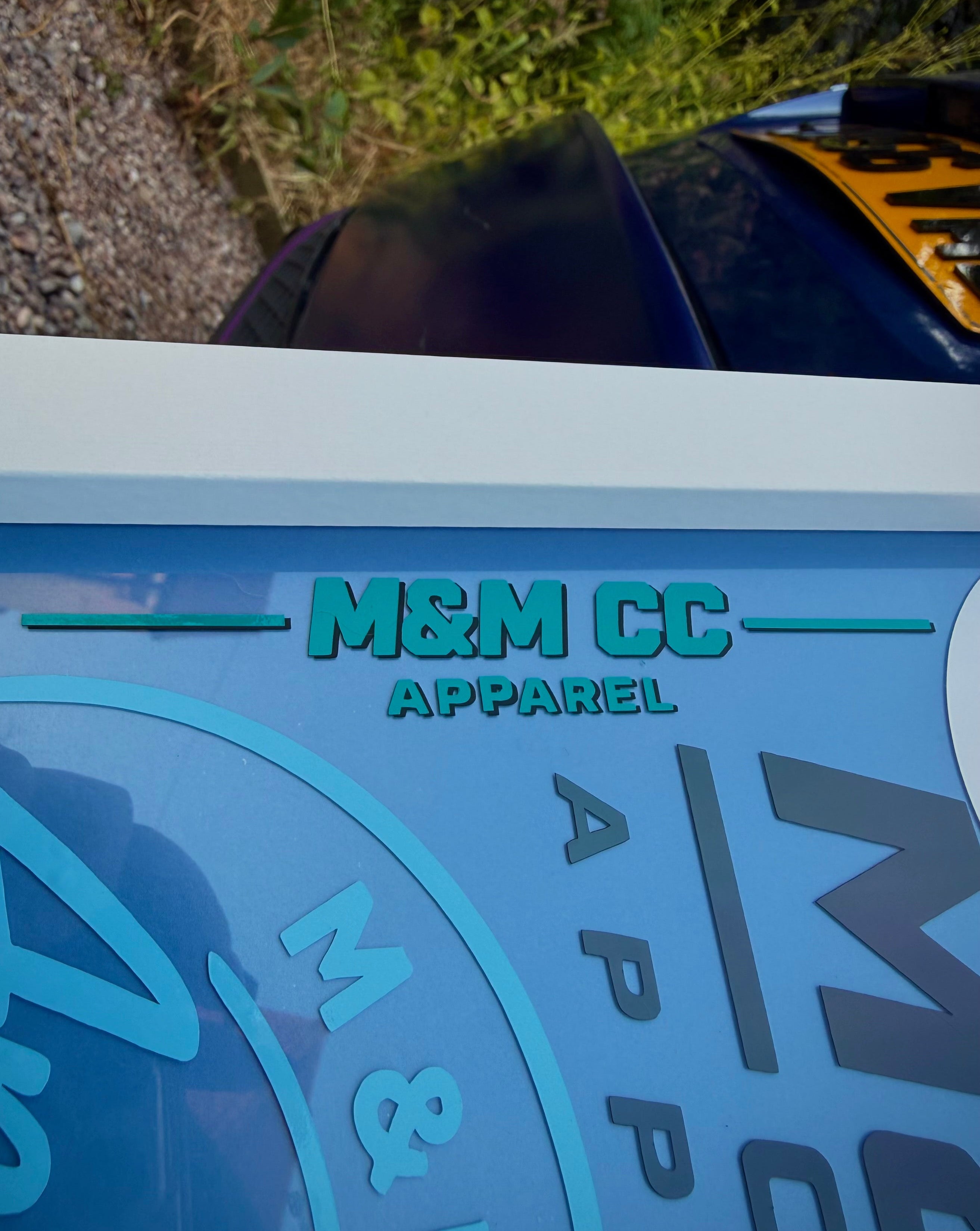 M&M CC Apparel Layered SunStrip Sticker (Backing Not Included)