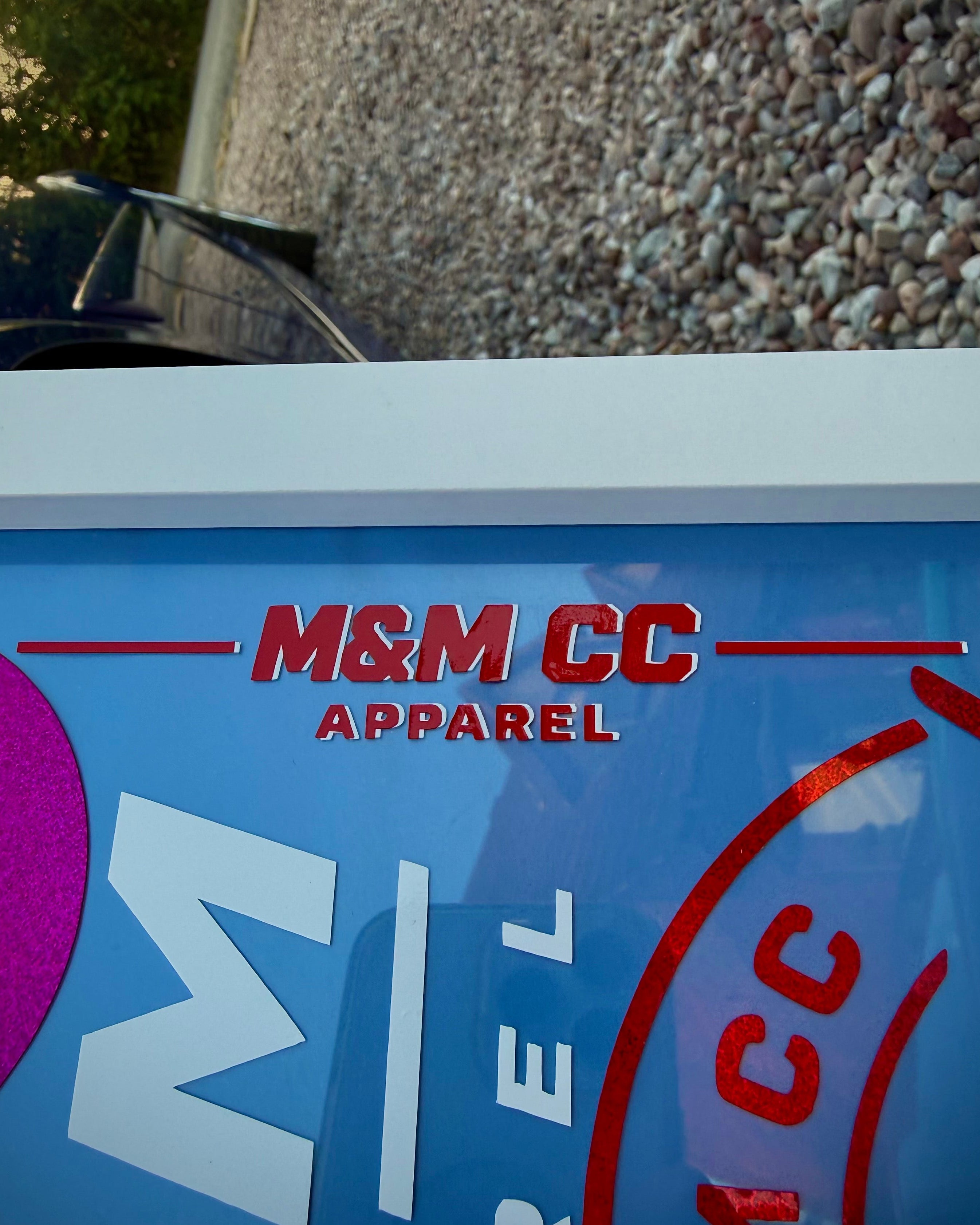 M&M CC Apparel Layered SunStrip Sticker (Backing Not Included)